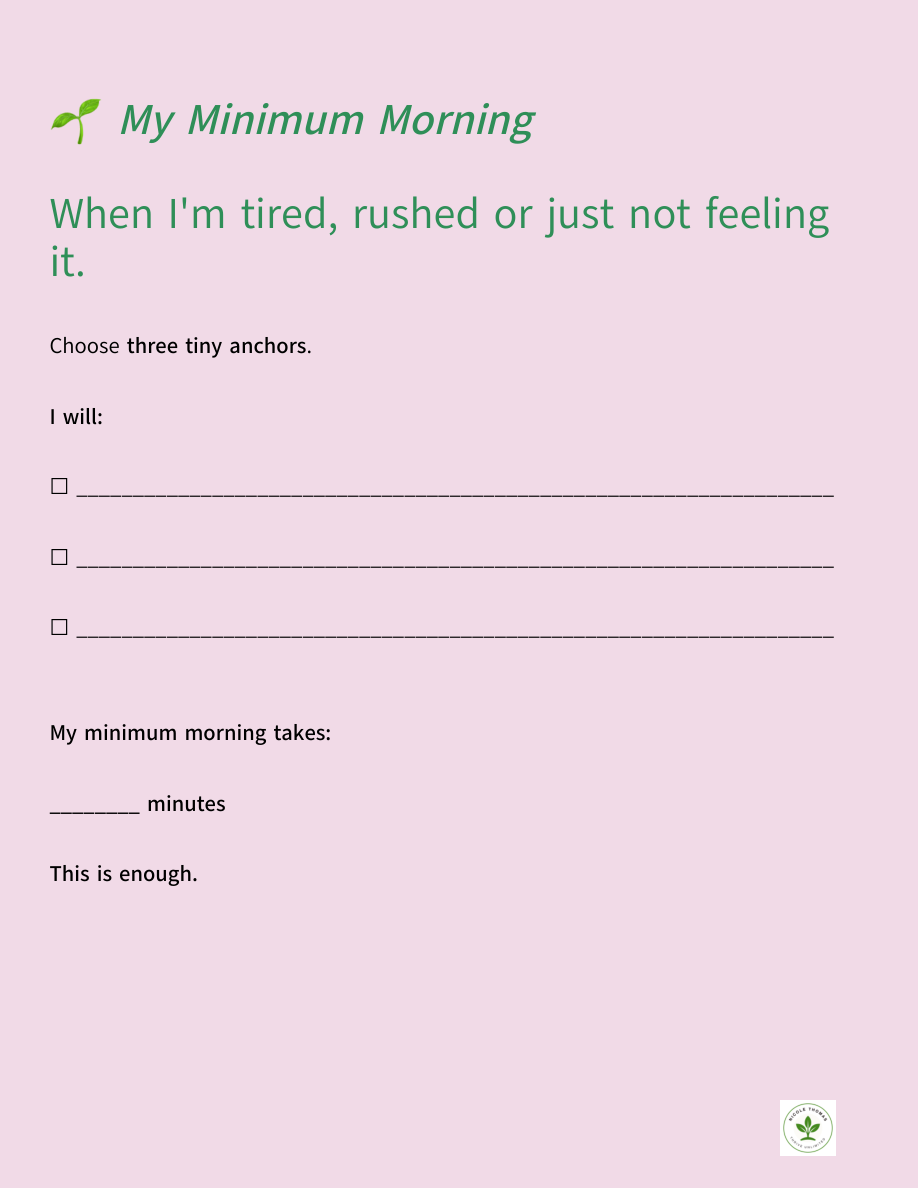 My minimum morning sample page 70